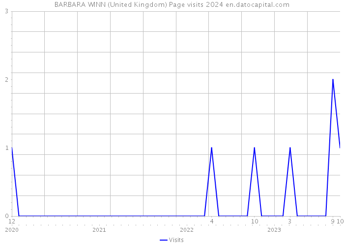 BARBARA WINN (United Kingdom) Page visits 2024 