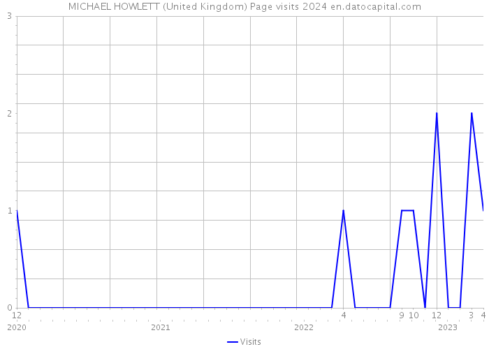 MICHAEL HOWLETT (United Kingdom) Page visits 2024 