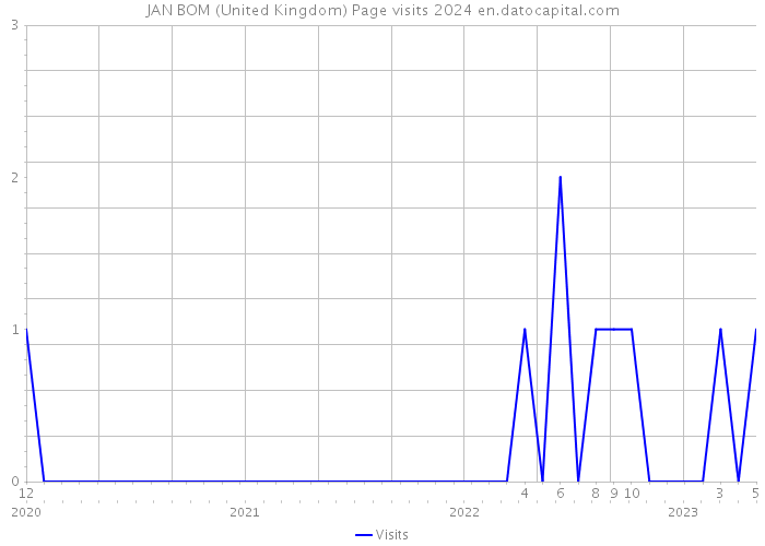 JAN BOM (United Kingdom) Page visits 2024 