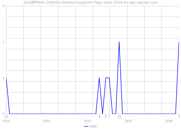 GIUSEPPINA CARUSO (United Kingdom) Page visits 2024 