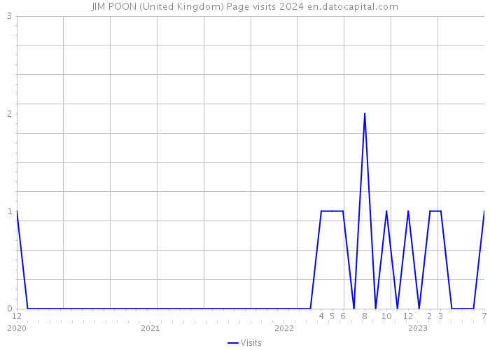 JIM POON (United Kingdom) Page visits 2024 
