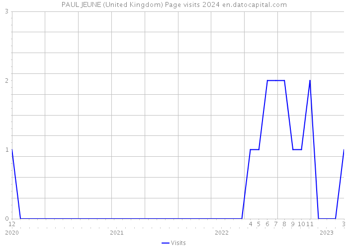 PAUL JEUNE (United Kingdom) Page visits 2024 