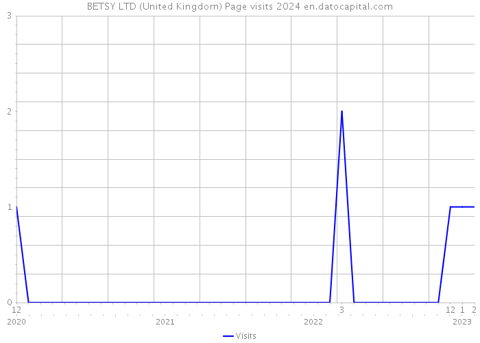 BETSY LTD (United Kingdom) Page visits 2024 
