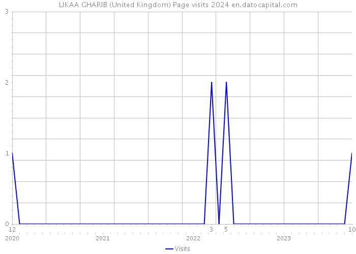 LIKAA GHARIB (United Kingdom) Page visits 2024 