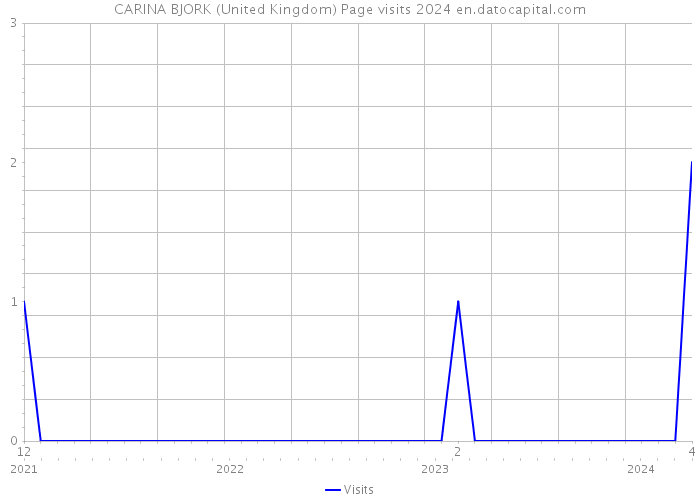 CARINA BJORK (United Kingdom) Page visits 2024 