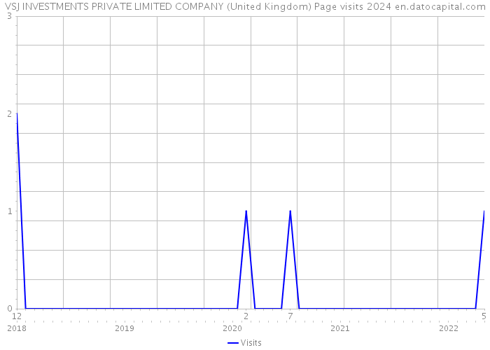 VSJ INVESTMENTS PRIVATE LIMITED COMPANY (United Kingdom) Page visits 2024 