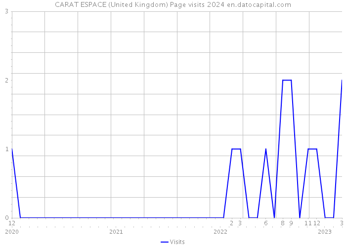 CARAT ESPACE (United Kingdom) Page visits 2024 