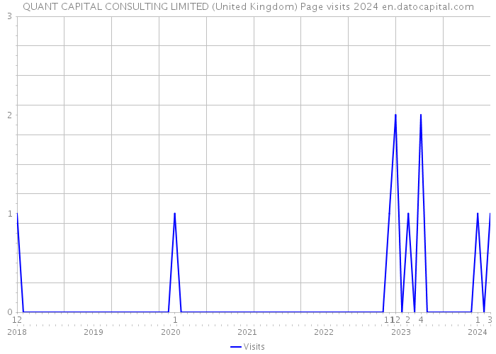 QUANT CAPITAL CONSULTING LIMITED (United Kingdom) Page visits 2024 