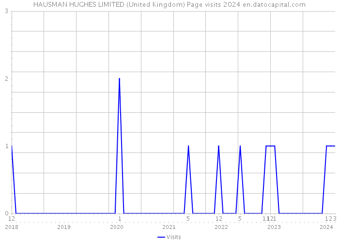 HAUSMAN HUGHES LIMITED (United Kingdom) Page visits 2024 