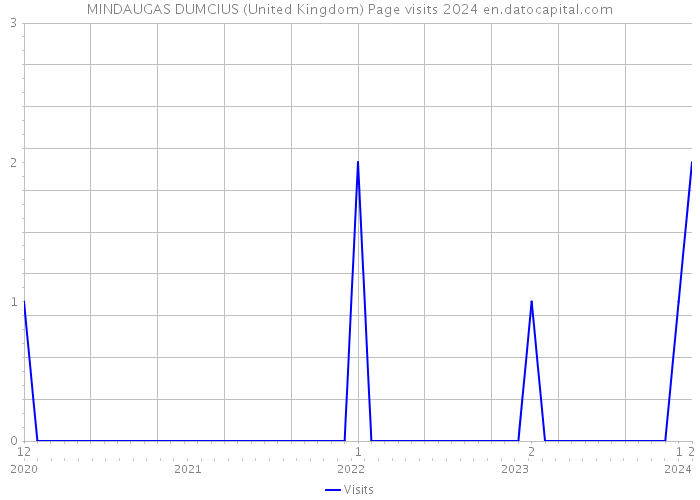 MINDAUGAS DUMCIUS (United Kingdom) Page visits 2024 