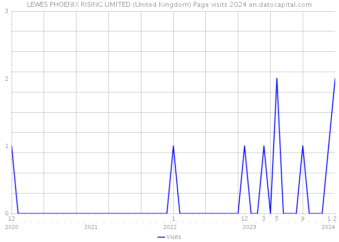 LEWES PHOENIX RISING LIMITED (United Kingdom) Page visits 2024 