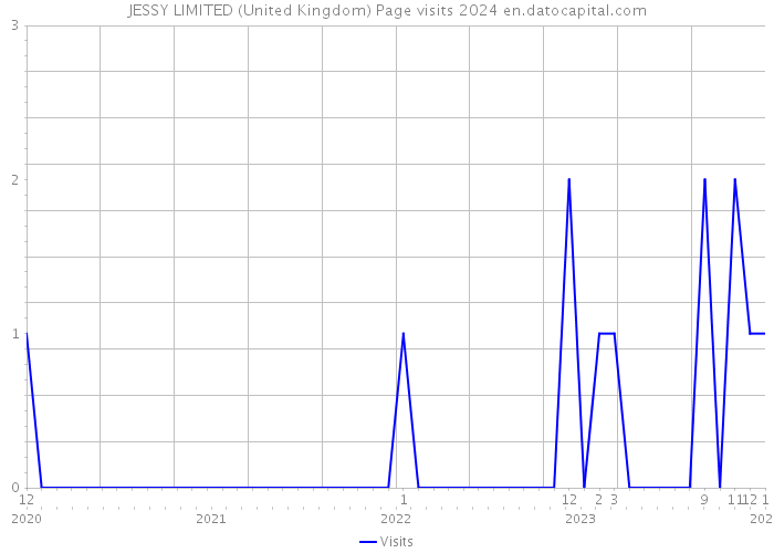 JESSY LIMITED (United Kingdom) Page visits 2024 