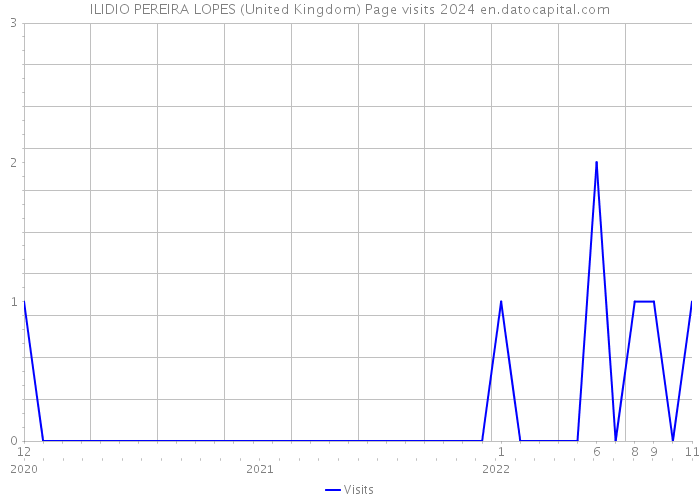 ILIDIO PEREIRA LOPES (United Kingdom) Page visits 2024 