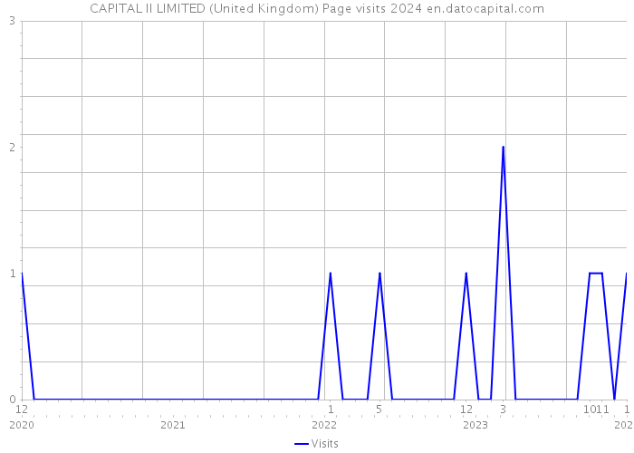CAPITAL II LIMITED (United Kingdom) Page visits 2024 