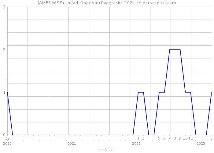 JAMES WISE (United Kingdom) Page visits 2024 