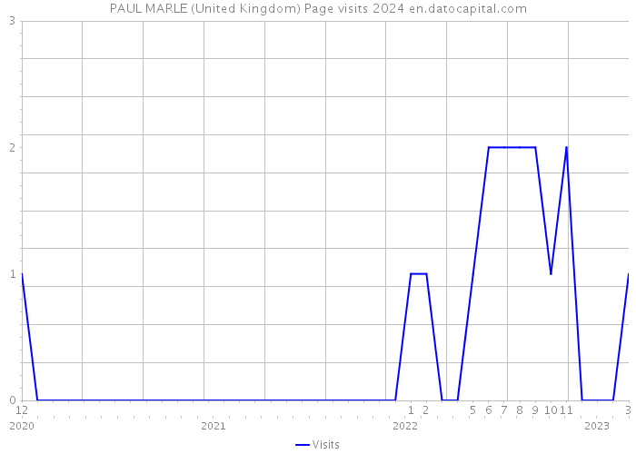 PAUL MARLE (United Kingdom) Page visits 2024 
