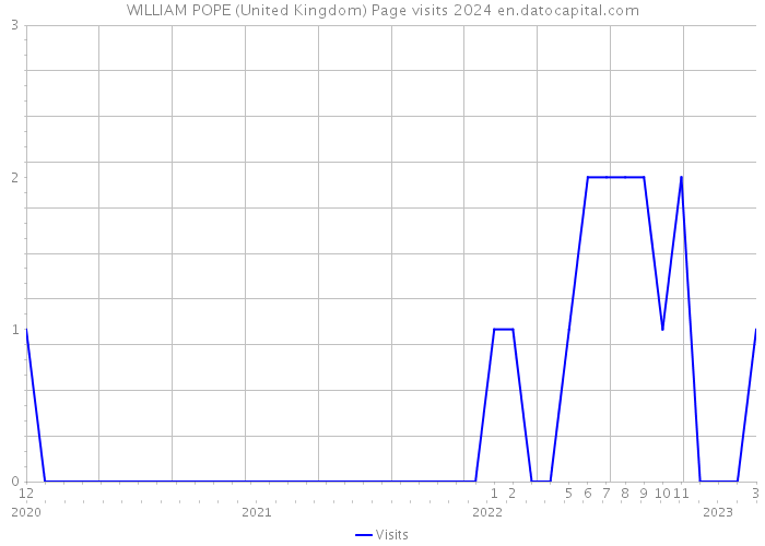 WILLIAM POPE (United Kingdom) Page visits 2024 