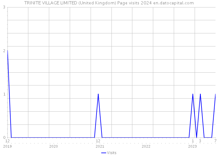 TRINITE VILLAGE LIMITED (United Kingdom) Page visits 2024 
