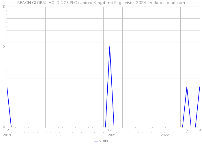 REACH GLOBAL HOLDINGS PLC (United Kingdom) Page visits 2024 