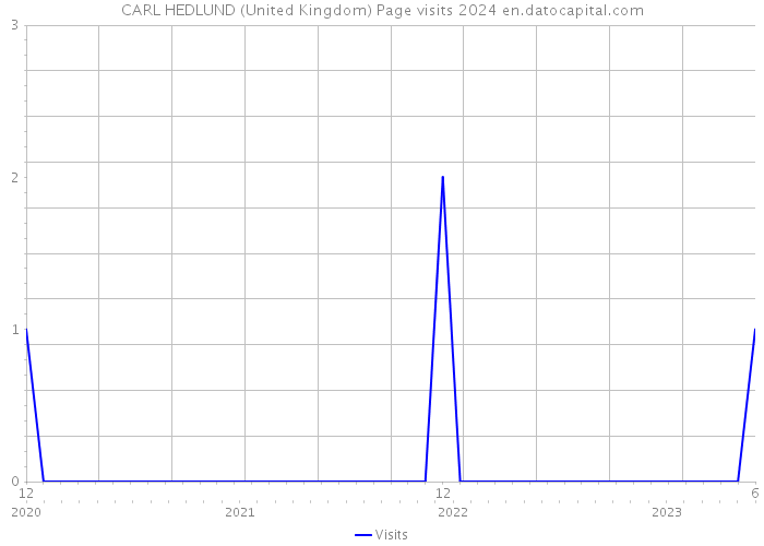 CARL HEDLUND (United Kingdom) Page visits 2024 