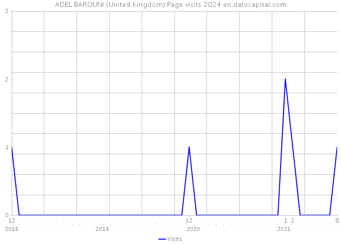 ADEL BAROUNI (United Kingdom) Page visits 2024 