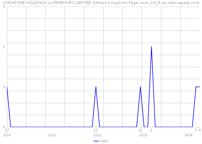 VODAFONE HOLDINGS LUXEMBOURG LIMITED (United Kingdom) Page visits 2024 