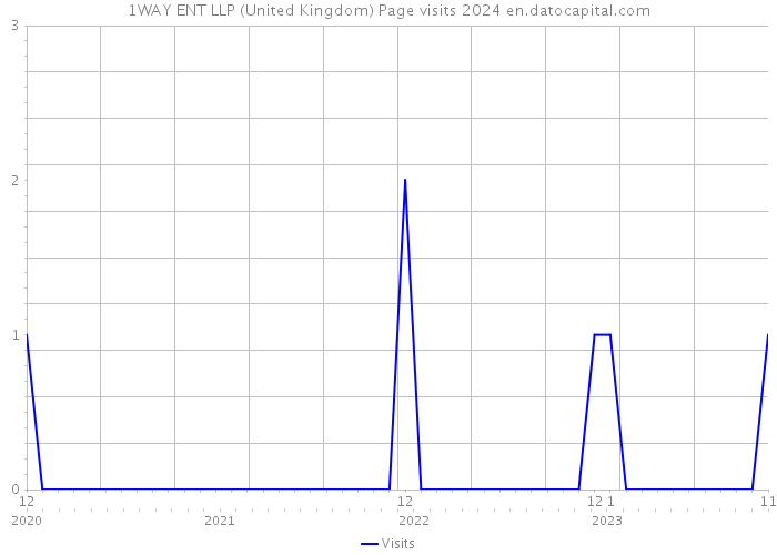 1WAY ENT LLP (United Kingdom) Page visits 2024 