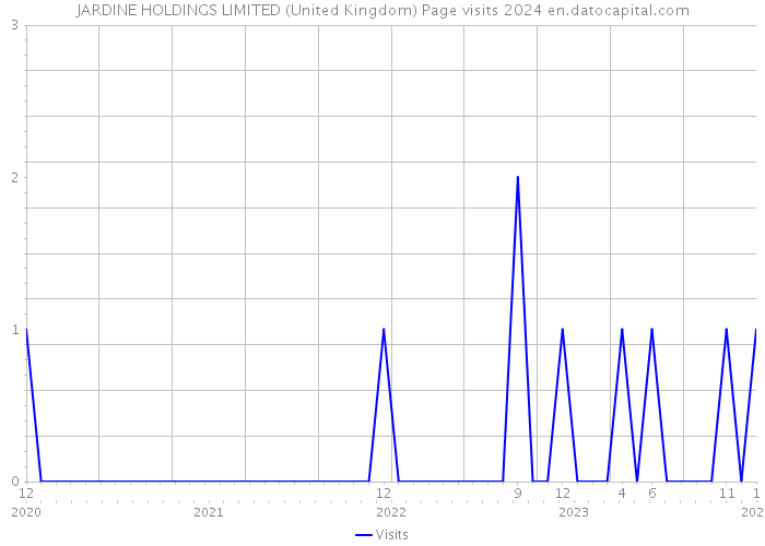 JARDINE HOLDINGS LIMITED (United Kingdom) Page visits 2024 