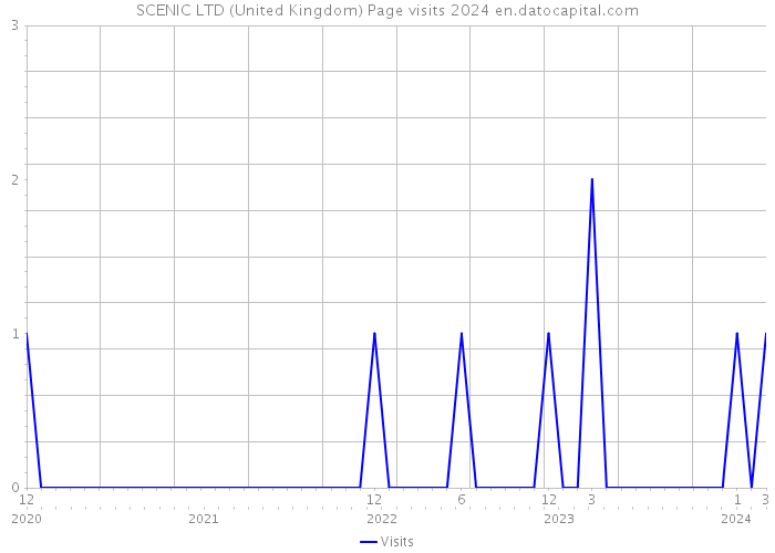 SCENIC LTD (United Kingdom) Page visits 2024 