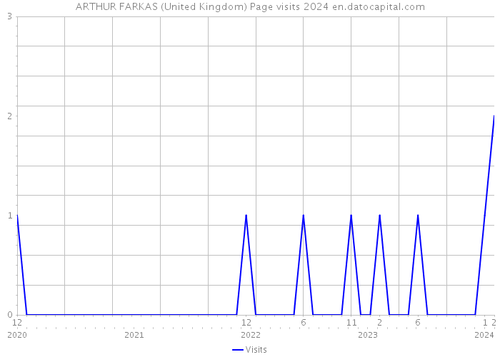 ARTHUR FARKAS (United Kingdom) Page visits 2024 