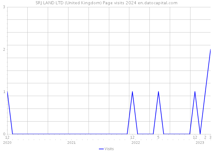 SRJ LAND LTD (United Kingdom) Page visits 2024 