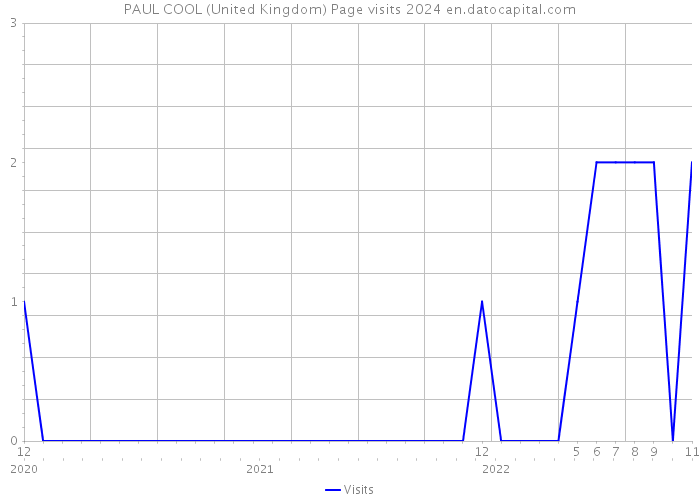 PAUL COOL (United Kingdom) Page visits 2024 