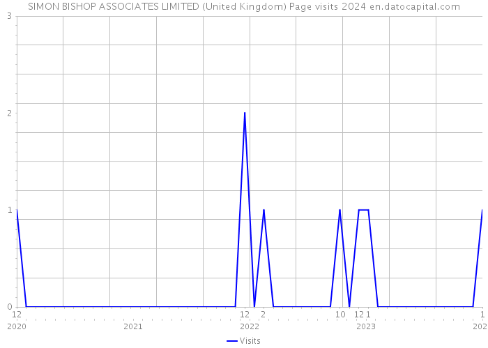 SIMON BISHOP ASSOCIATES LIMITED (United Kingdom) Page visits 2024 