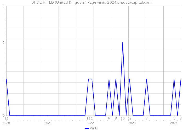 DHS LIMITED (United Kingdom) Page visits 2024 