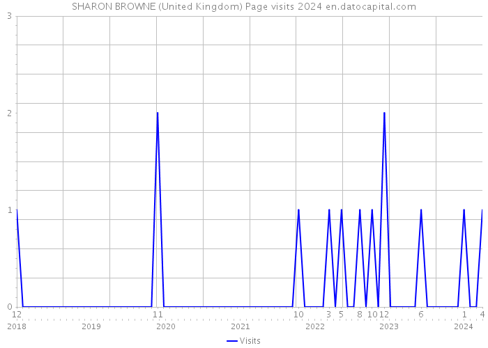 SHARON BROWNE (United Kingdom) Page visits 2024 