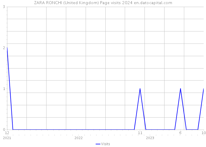 ZARA RONCHI (United Kingdom) Page visits 2024 