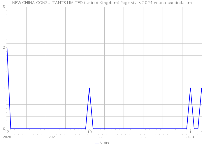 NEW CHINA CONSULTANTS LIMITED (United Kingdom) Page visits 2024 