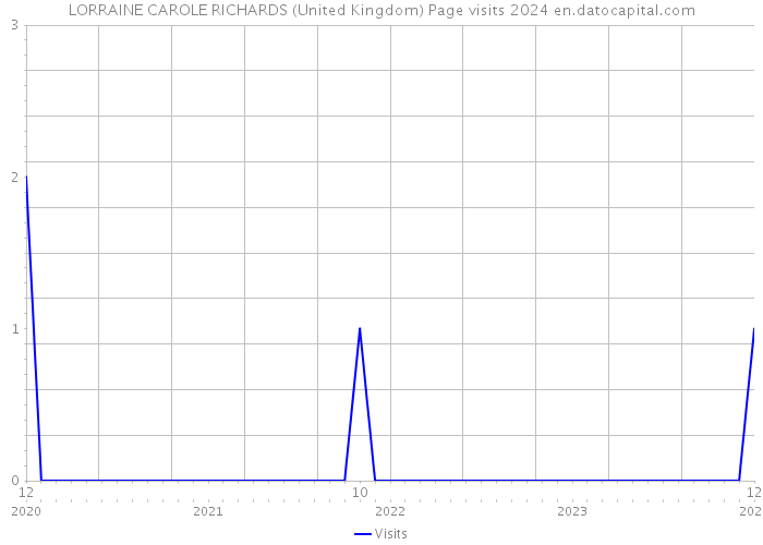 LORRAINE CAROLE RICHARDS (United Kingdom) Page visits 2024 