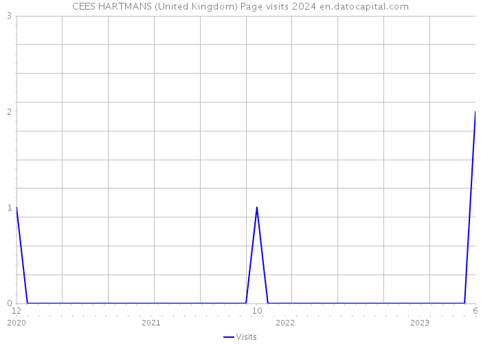 CEES HARTMANS (United Kingdom) Page visits 2024 