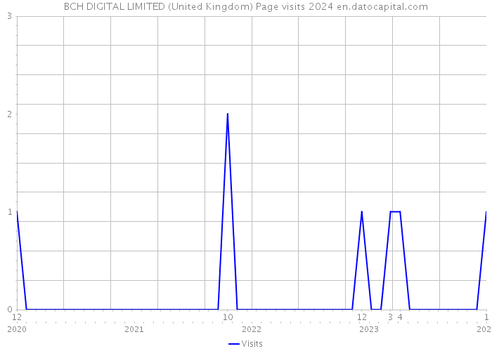 BCH DIGITAL LIMITED (United Kingdom) Page visits 2024 
