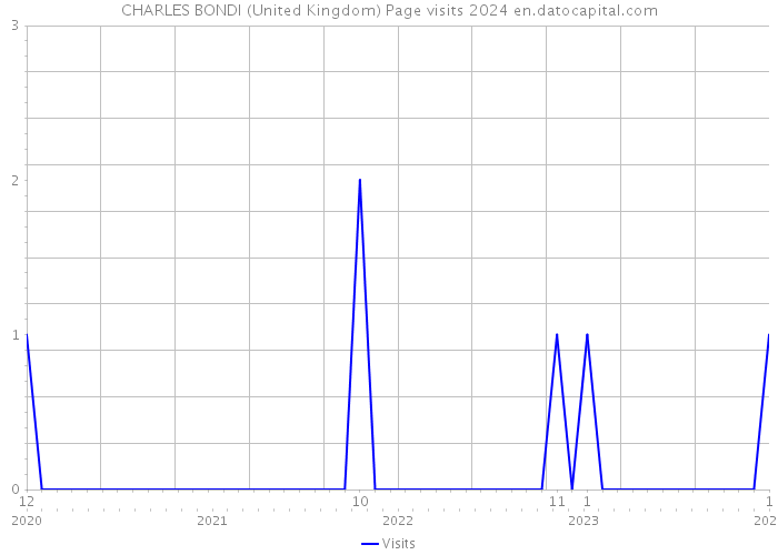 CHARLES BONDI (United Kingdom) Page visits 2024 