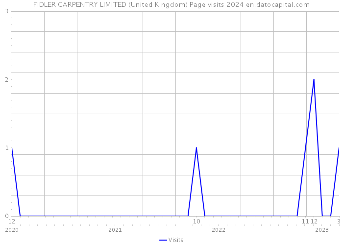 FIDLER CARPENTRY LIMITED (United Kingdom) Page visits 2024 