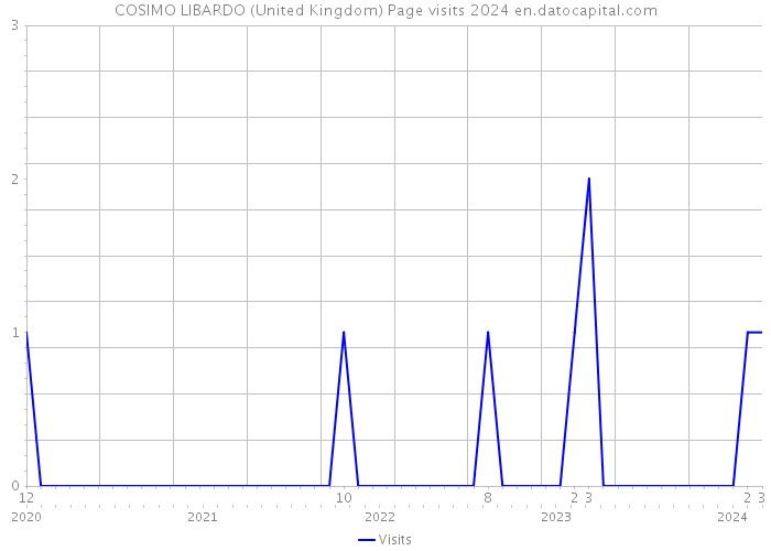 COSIMO LIBARDO (United Kingdom) Page visits 2024 