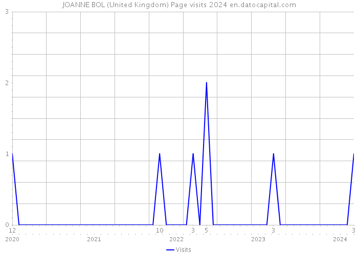 JOANNE BOL (United Kingdom) Page visits 2024 