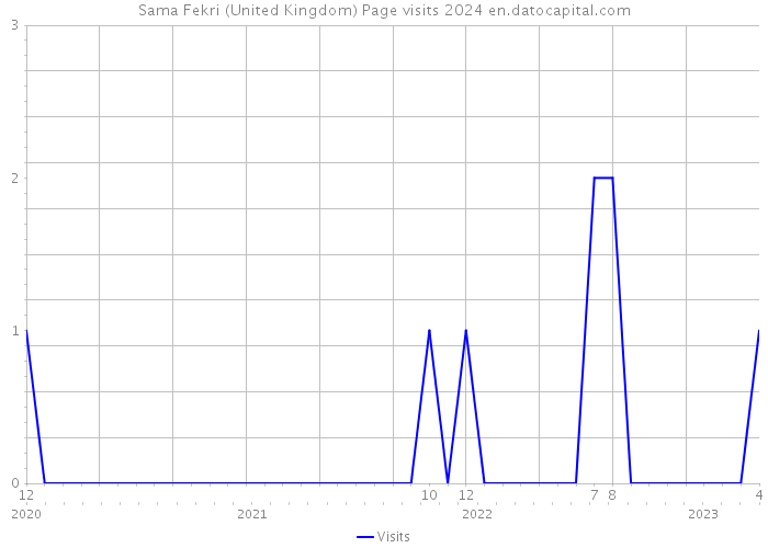 Sama Fekri (United Kingdom) Page visits 2024 