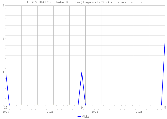 LUIGI MURATORI (United Kingdom) Page visits 2024 