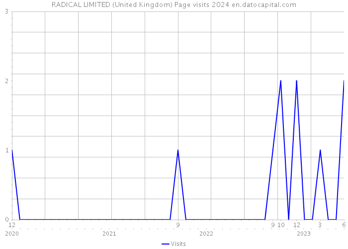 RADICAL LIMITED (United Kingdom) Page visits 2024 