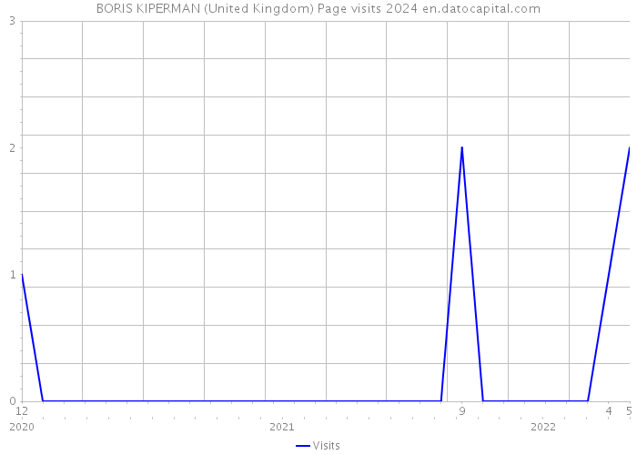 BORIS KIPERMAN (United Kingdom) Page visits 2024 