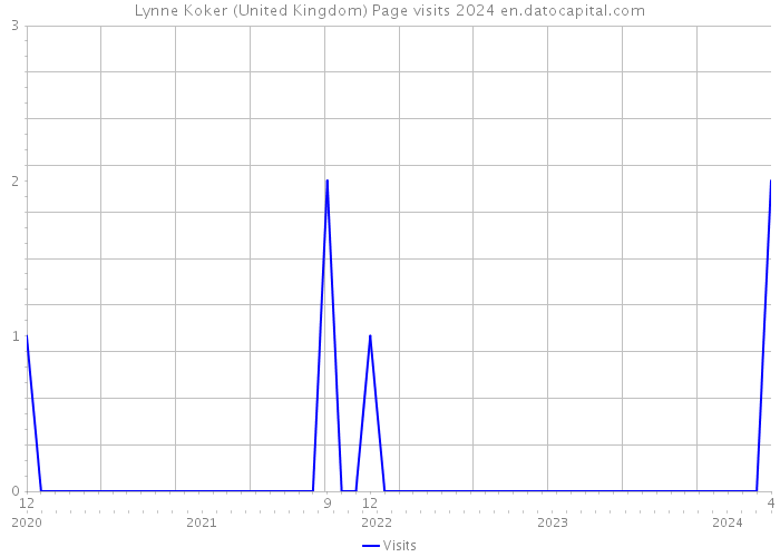 Lynne Koker (United Kingdom) Page visits 2024 