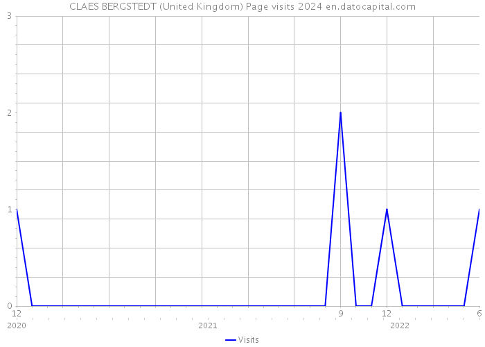 CLAES BERGSTEDT (United Kingdom) Page visits 2024 